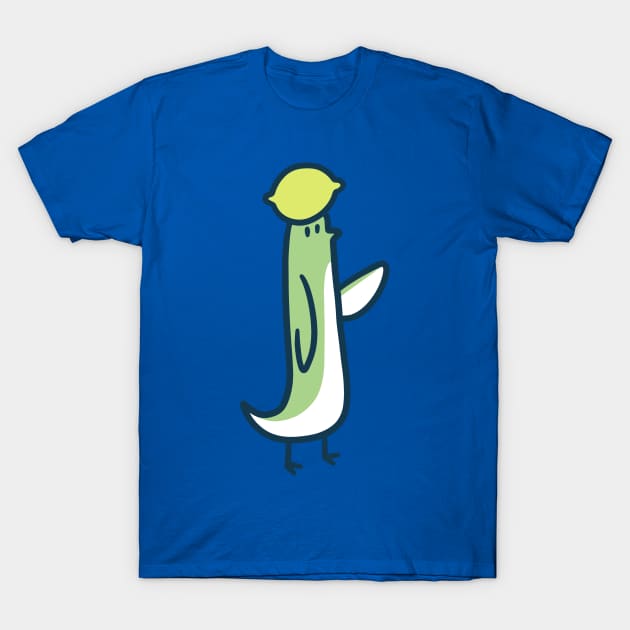 Green Lemon Bird T-Shirt by saradaboru